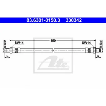 Flexible de frein ATE 83.6301-0150.3