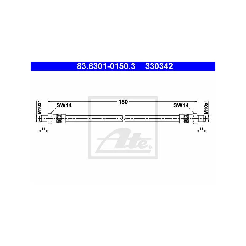 Flexible de frein ATE 83.6301-0150.3