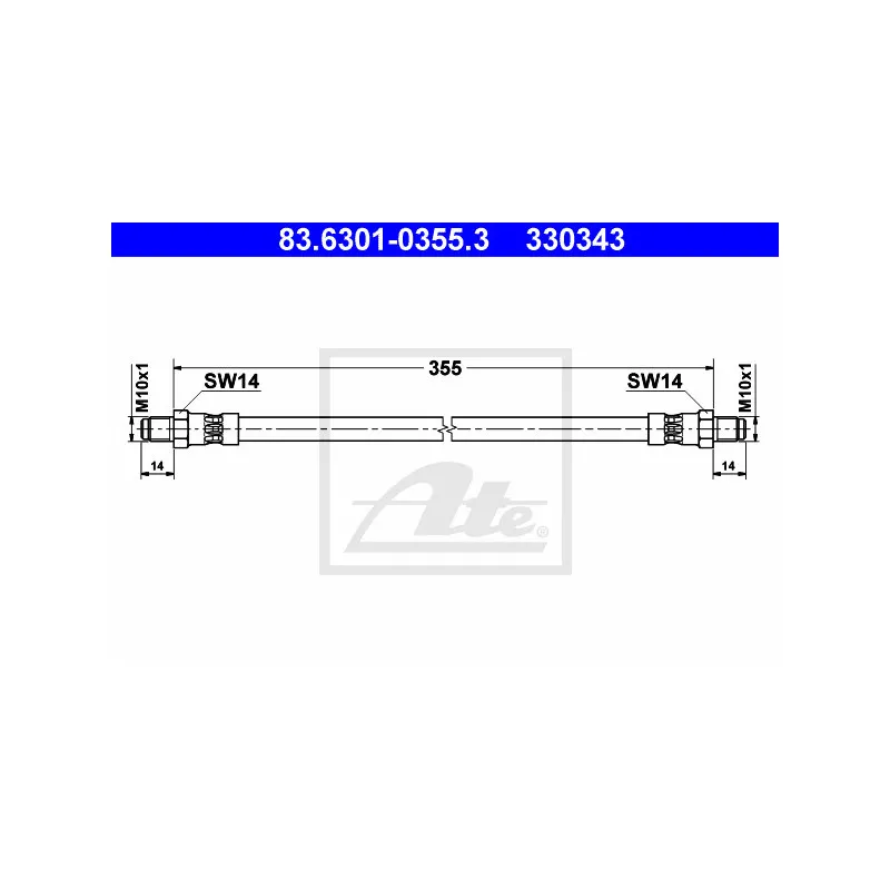 Flexible de frein ATE 83.6301-0355.3