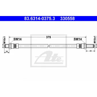 Flexible de frein ATE 83.6314-0375.3