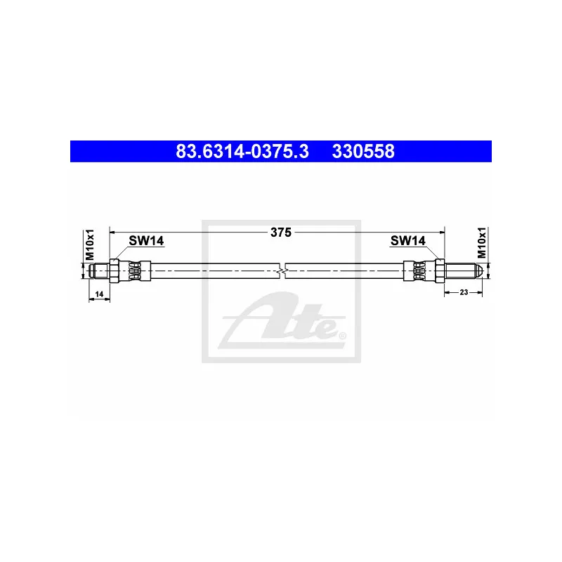 Flexible de frein ATE 83.6314-0375.3