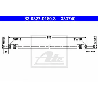 Flexible de frein ATE 83.6327-0180.3