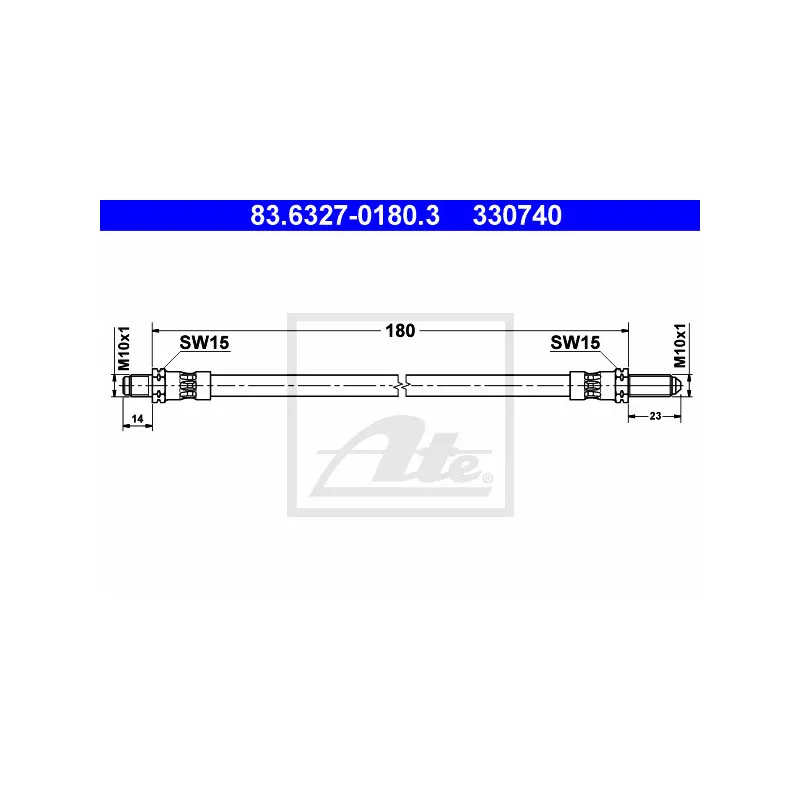Flexible de frein ATE 83.6327-0180.3