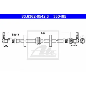 Flexible de frein ATE 83.6362-0542.3