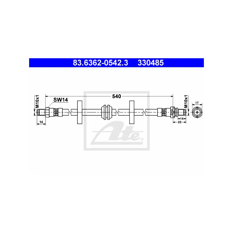 Flexible de frein ATE 83.6362-0542.3