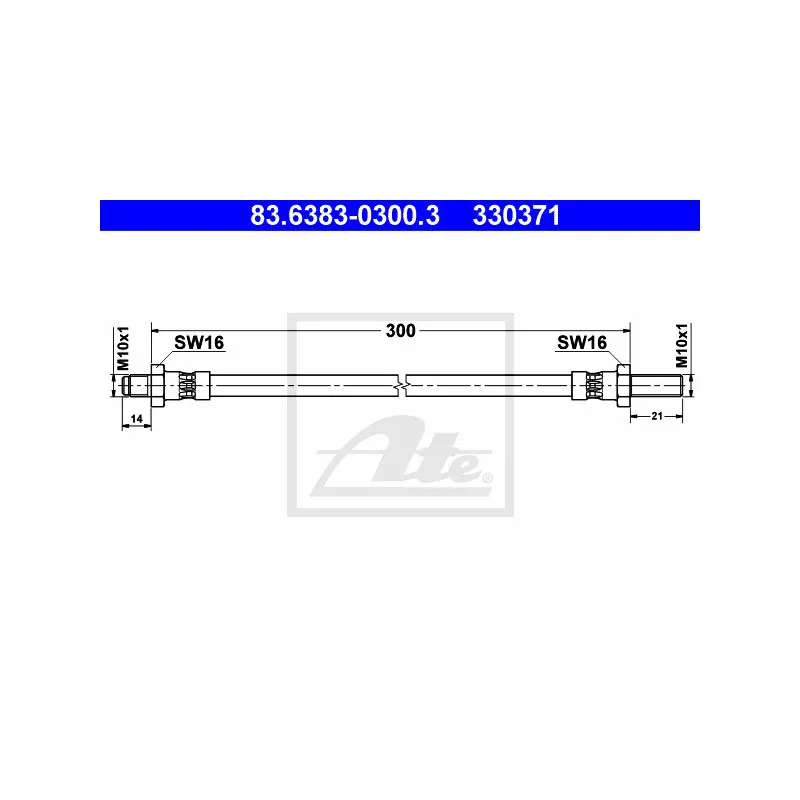 Flexible de frein ATE 83.6383-0300.3