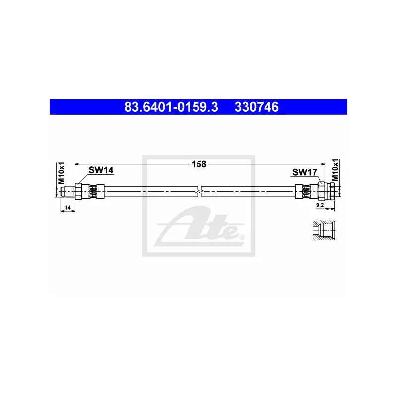 Flexible de frein ATE 83.6401-0159.3