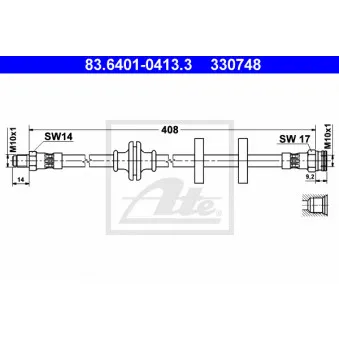 Flexible de frein ATE 83.6401-0413.3