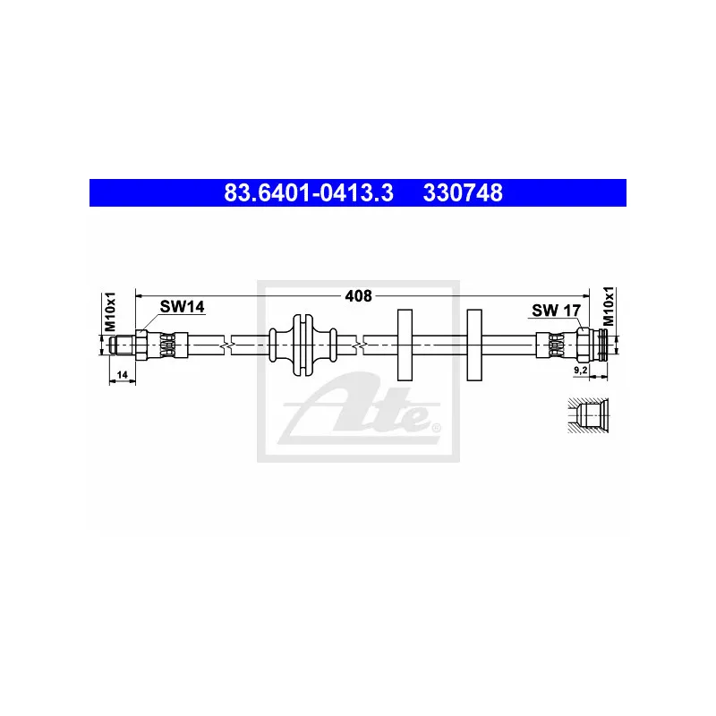 Flexible de frein ATE 83.6401-0413.3