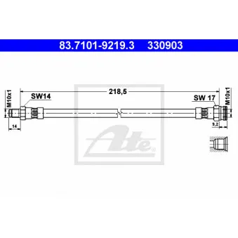 Flexible de frein ATE 83.7101-9219.3