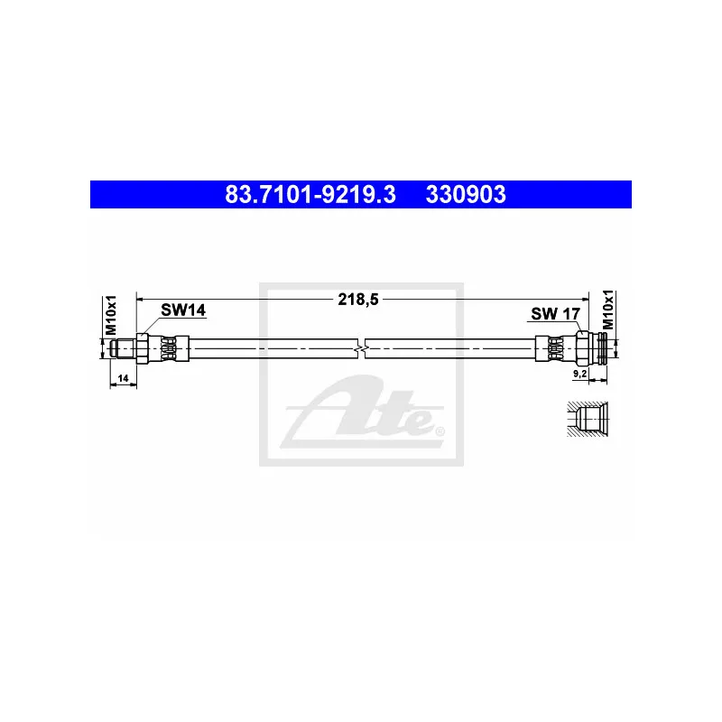 Flexible de frein ATE 83.7101-9219.3