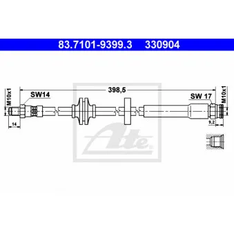 Flexible de frein ATE 83.7101-9399.3