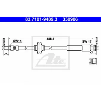 Flexible de frein ATE 83.7101-9489.3