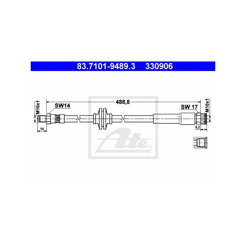 Flexible de frein ATE 83.7101-9489.3