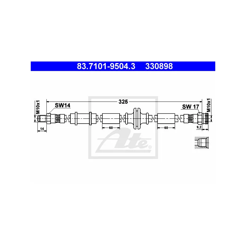 Flexible de frein ATE 83.7101-9504.3