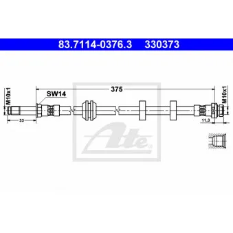 Flexible de frein ATE 83.7114-0376.3