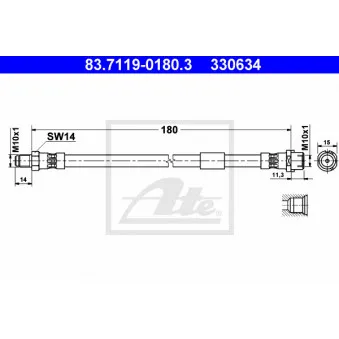Flexible de frein ATE 83.7119-0180.3