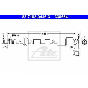 Flexible de frein ATE 83.7188-0446.3