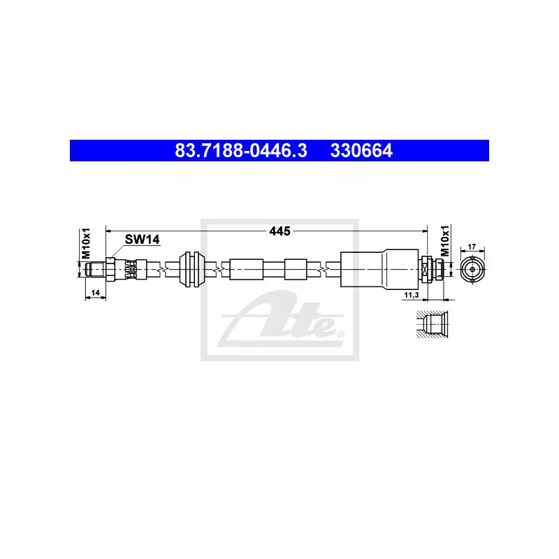 Flexible de frein ATE 83.7188-0446.3