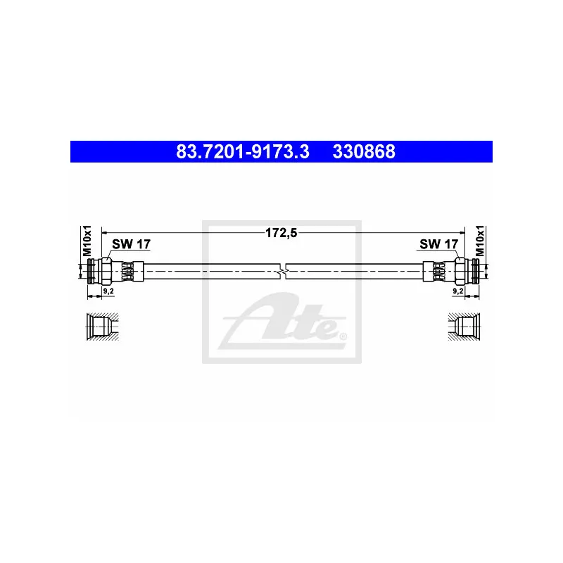Flexible de frein ATE 83.7201-9173.3