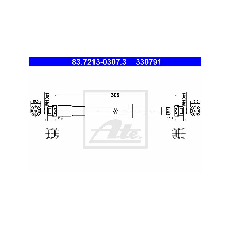 Flexible de frein ATE 83.7213-0307.3