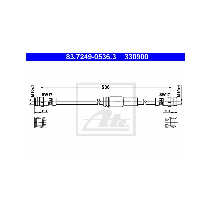 Flexible de frein ATE 83.7249-0536.3