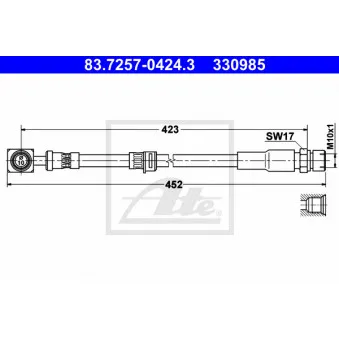 Flexible de frein ATE 83.7257-0424.3