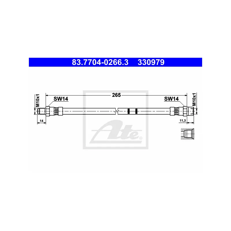 Flexible de frein ATE 83.7704-0266.3