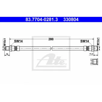Flexible de frein ATE 83.7704-0281.3
