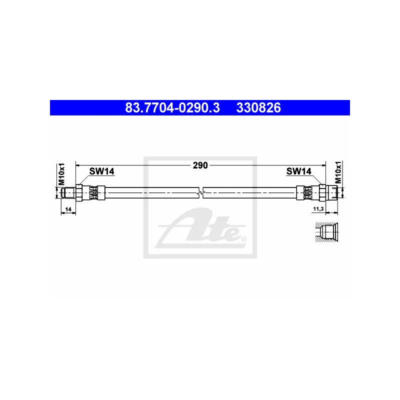 Flexible de frein ATE 83.7704-0290.3