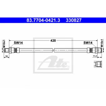 Flexible de frein ATE 83.7704-0421.3