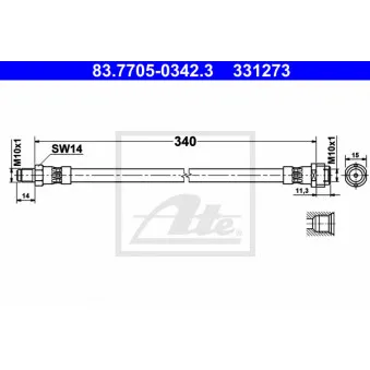 Flexible de frein ATE 83.7705-0342.3