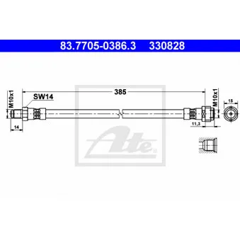 Flexible de frein ATE 83.7705-0386.3
