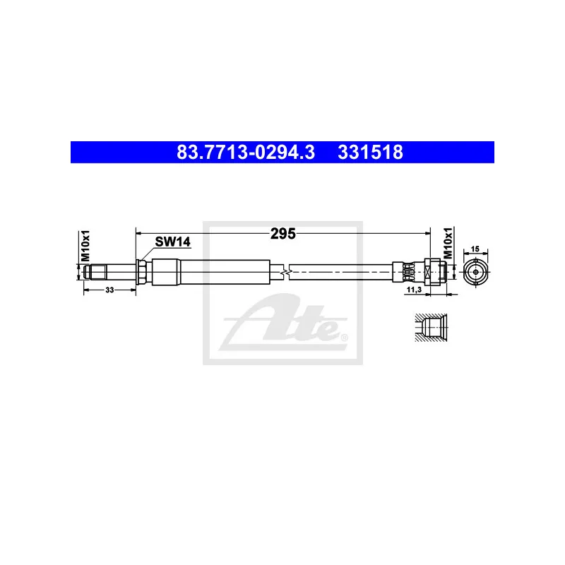 Flexible de frein ATE 83.7713-0294.3