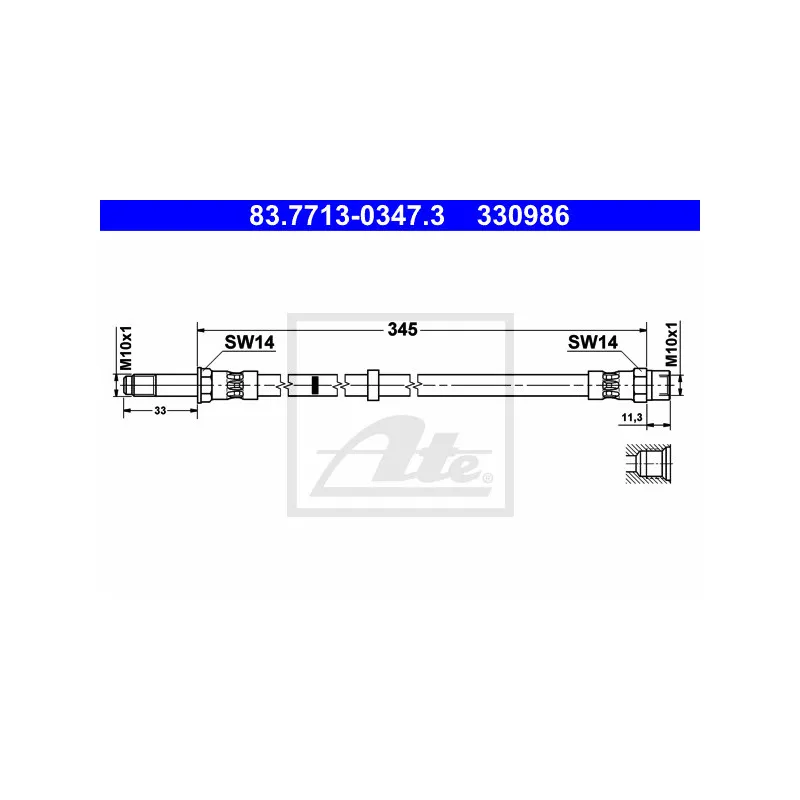 Flexible de frein ATE 83.7713-0347.3
