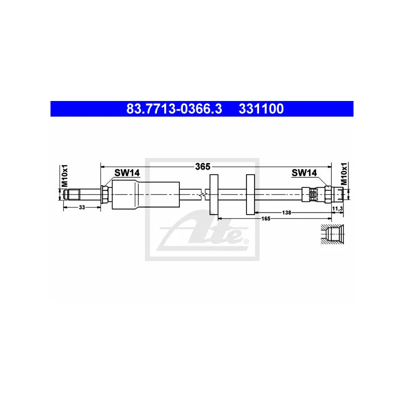 Flexible de frein ATE 83.7713-0366.3