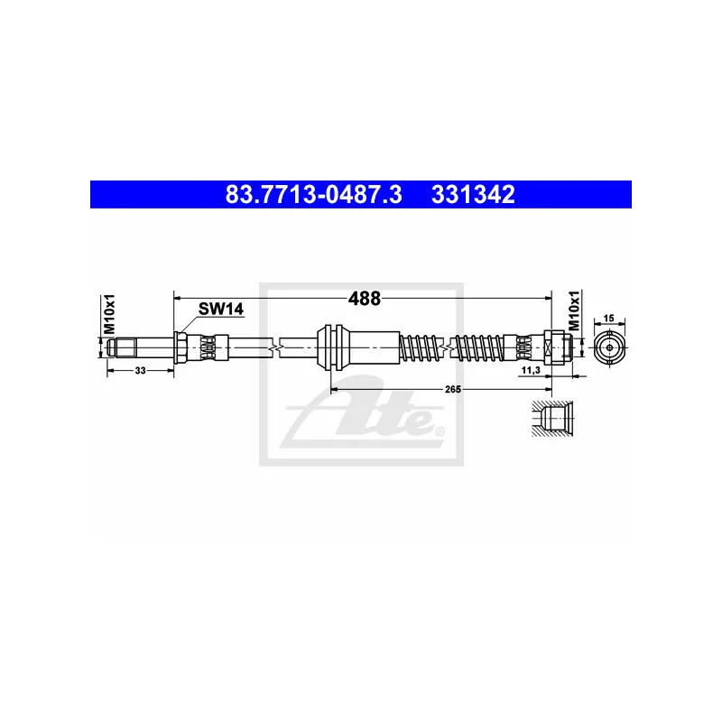 Flexible de frein ATE 83.7713-0487.3
