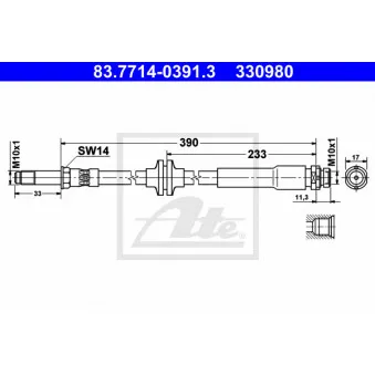 Flexible de frein ATE 83.7714-0391.3