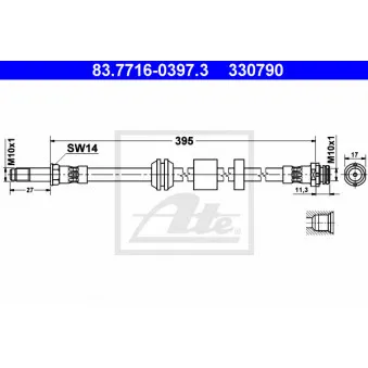 Flexible de frein ATE 83.7716-0397.3