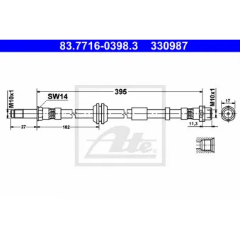 Flexible de frein ATE 83.7716-0398.3
