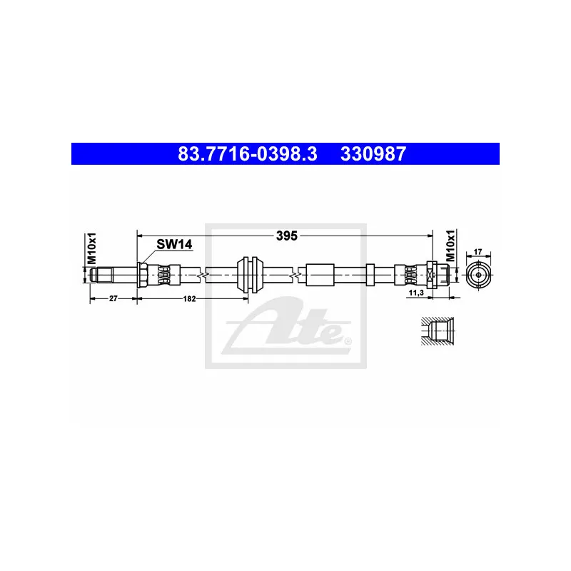 Flexible de frein ATE 83.7716-0398.3