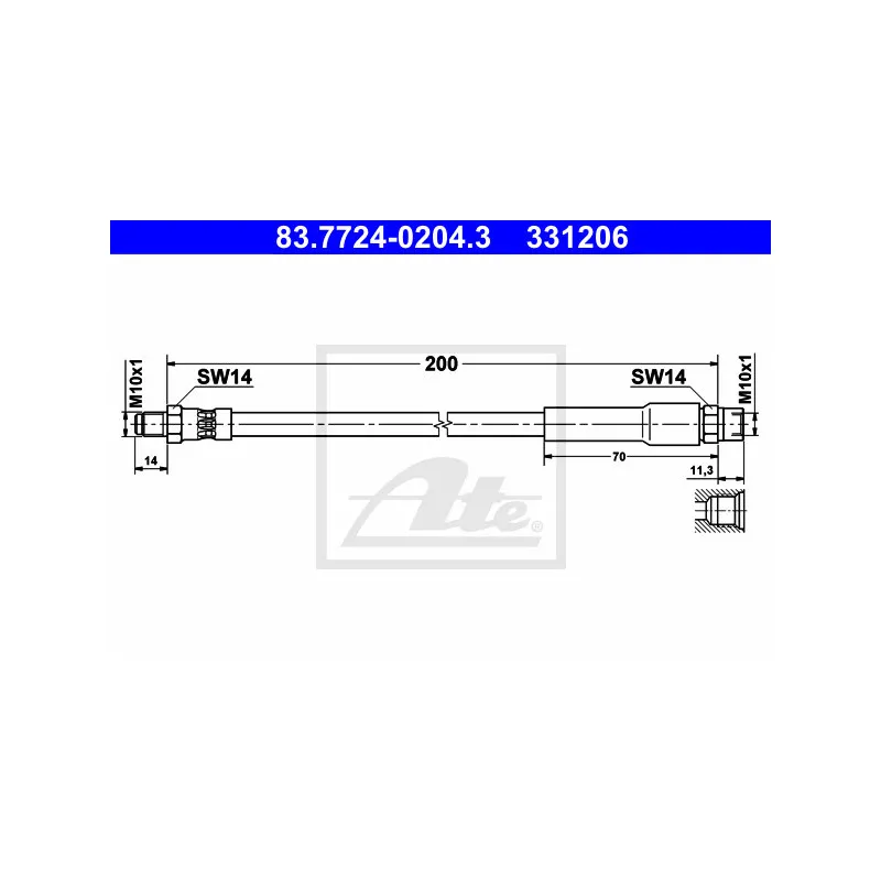 Flexible de frein ATE 83.7724-0204.3