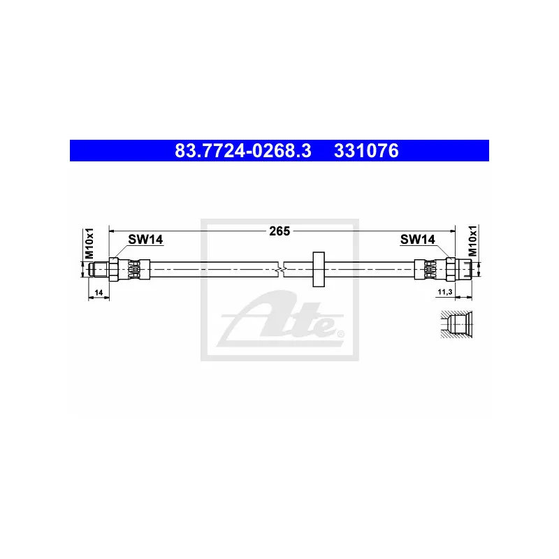 Flexible de frein ATE 83.7724-0268.3