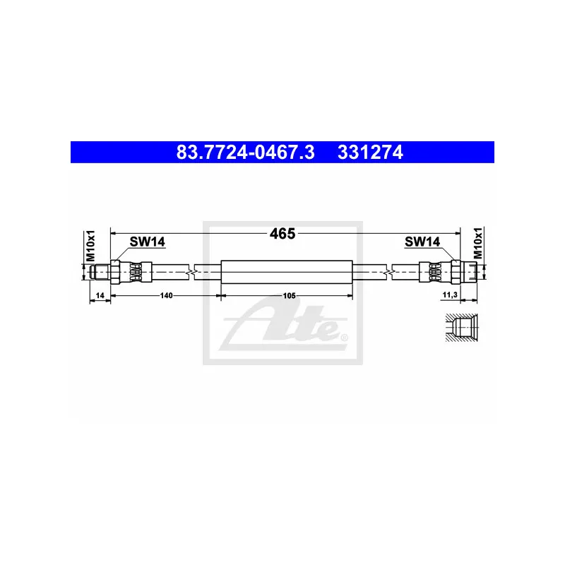 Flexible de frein ATE 83.7724-0467.3