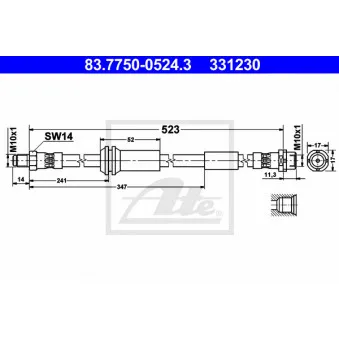Flexible de frein ATE 83.7750-0524.3