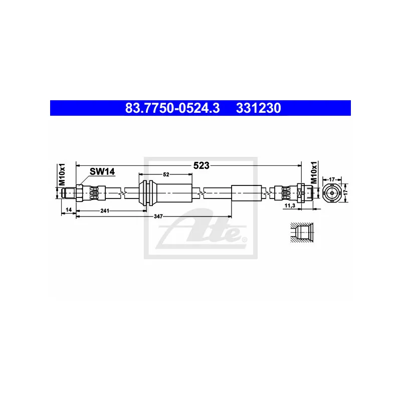 Flexible de frein ATE 83.7750-0524.3
