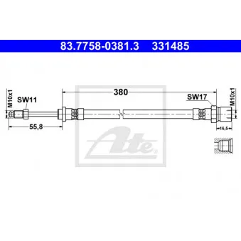 Flexible de frein ATE 83.7758-0381.3