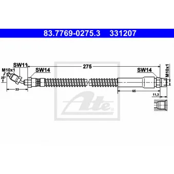 Flexible de frein ATE 83.7769-0275.3