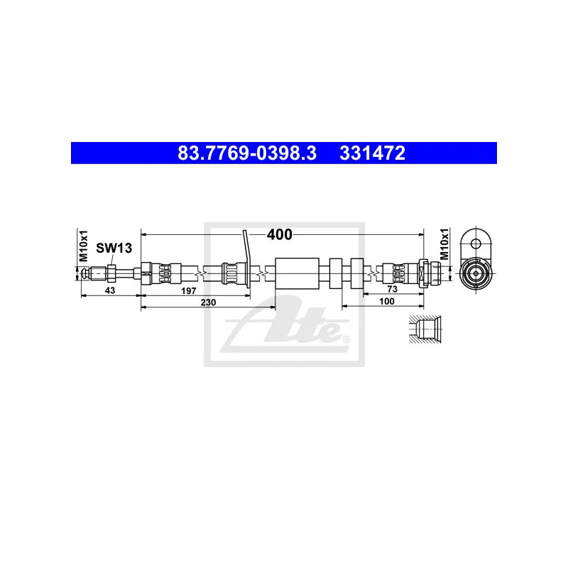 Flexible de frein ATE 83.7769-0398.3