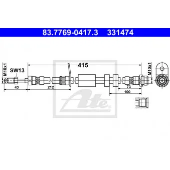 Flexible de frein ATE 83.7769-0417.3